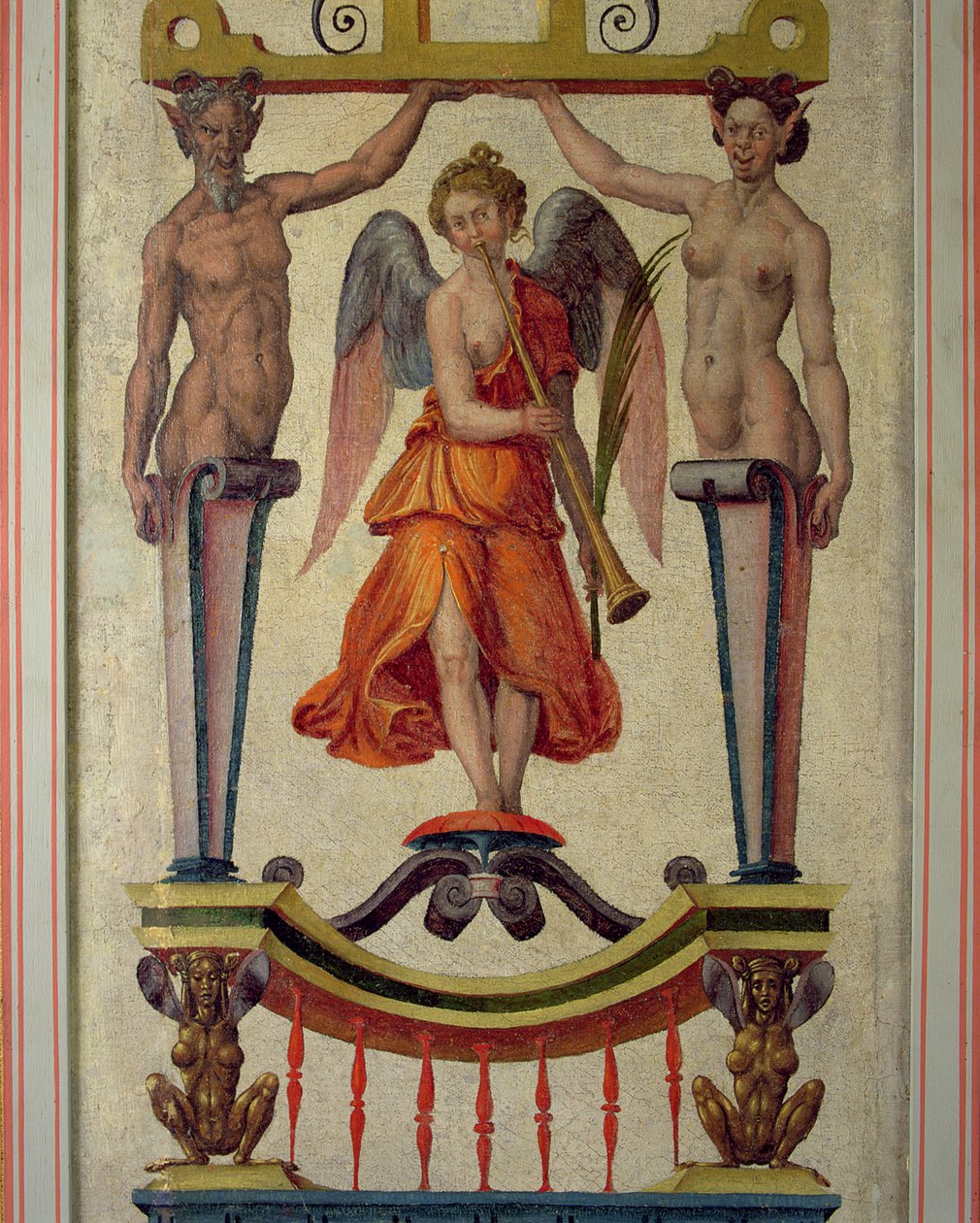 Arabesk panel, som kan ha kommet fra Nonsuch Palace, 1500-tallet av Toto