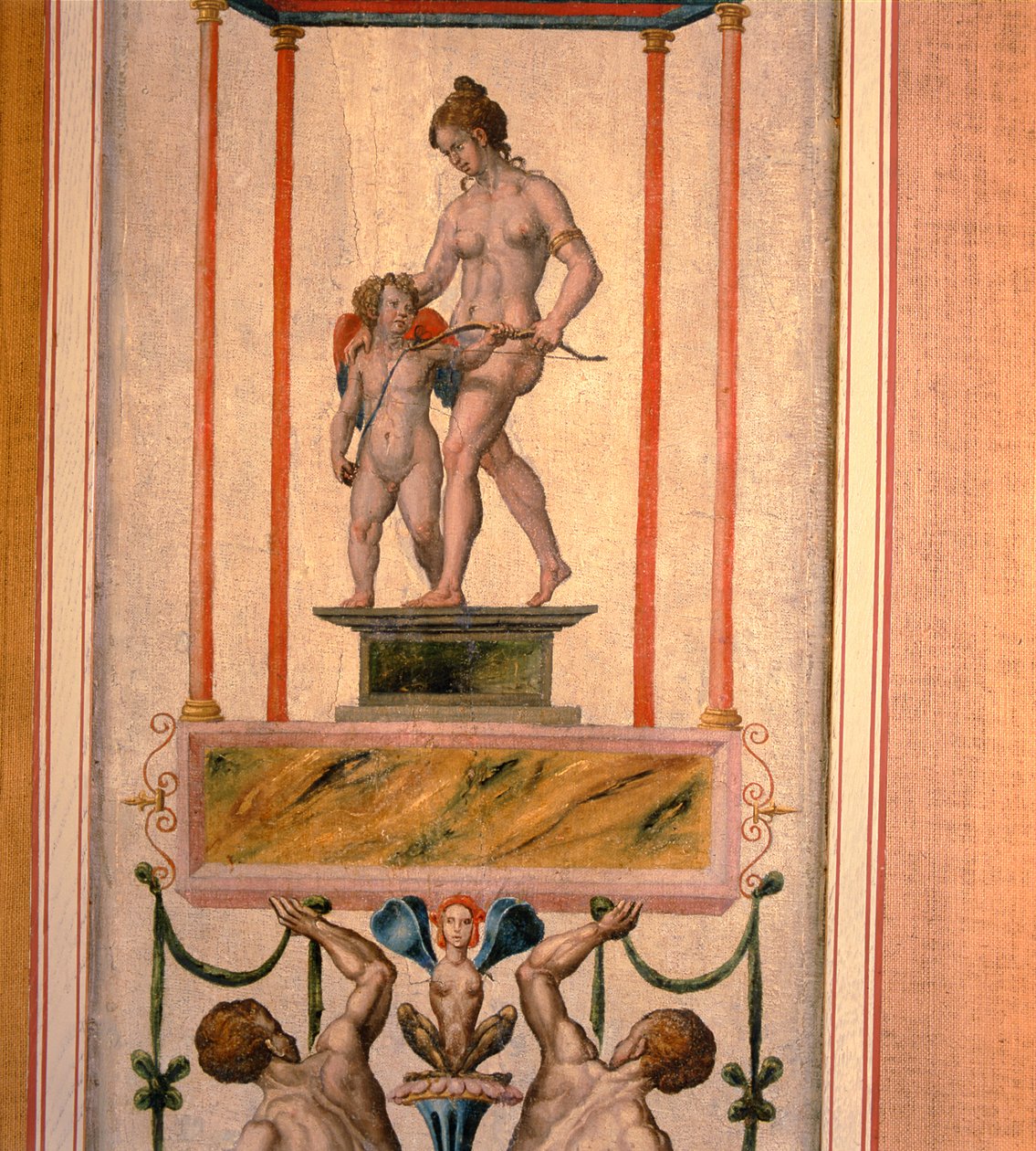 Arabesk panel, som kan ha kommet fra Nonsuch Palace, 1500-tallet av Toto