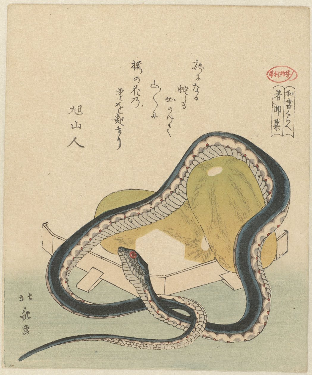 En antologi over ting som er hørt, fortid og nåtid (variant) Chomonjû (tittel på objekt) En sammenligning av japanske skrifter (serietittel) washo kurabe (serietittel på objekt) av Totoya Hokkei