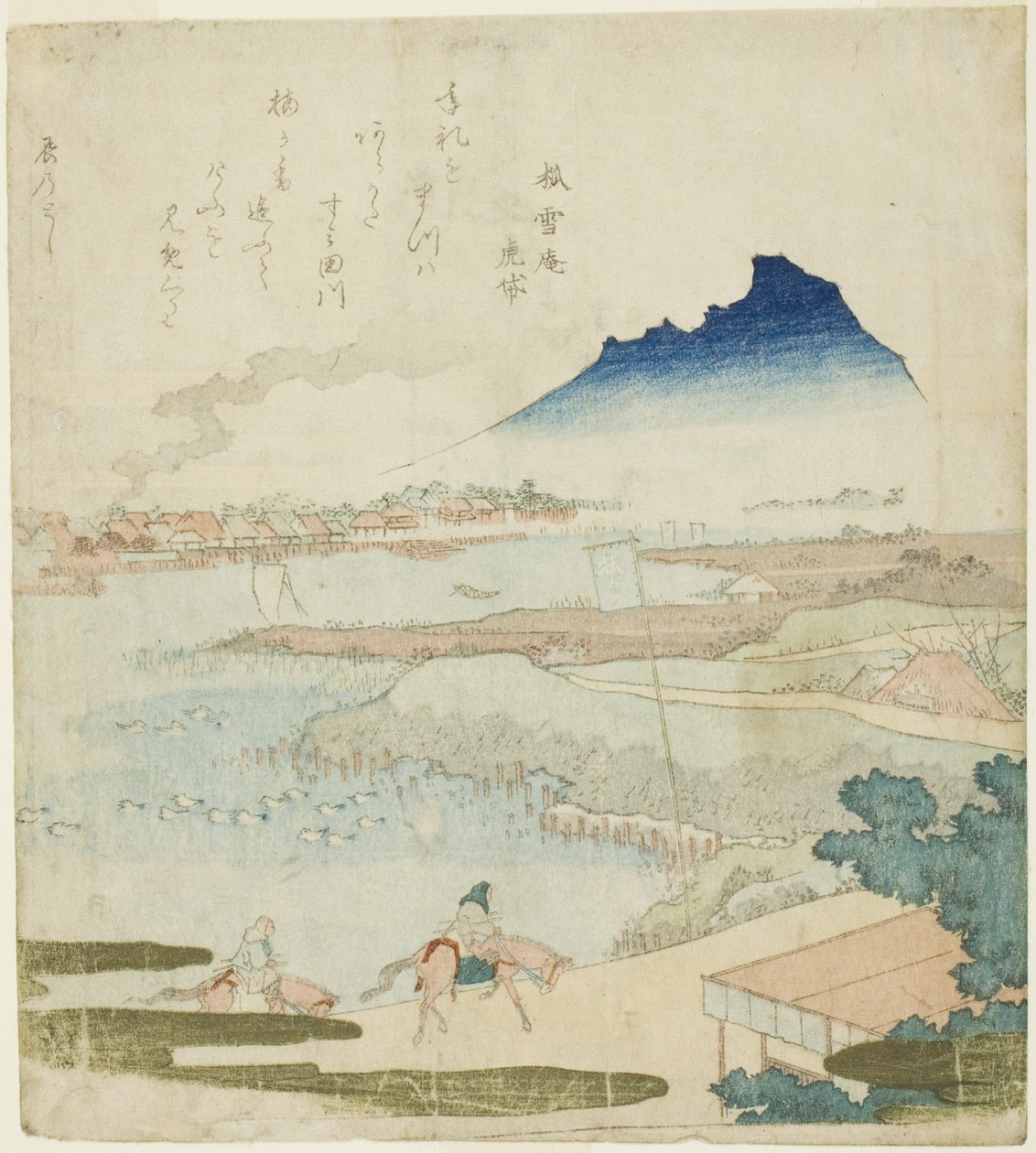 Utsikt over Sumida-elven av Totoya Hokkei