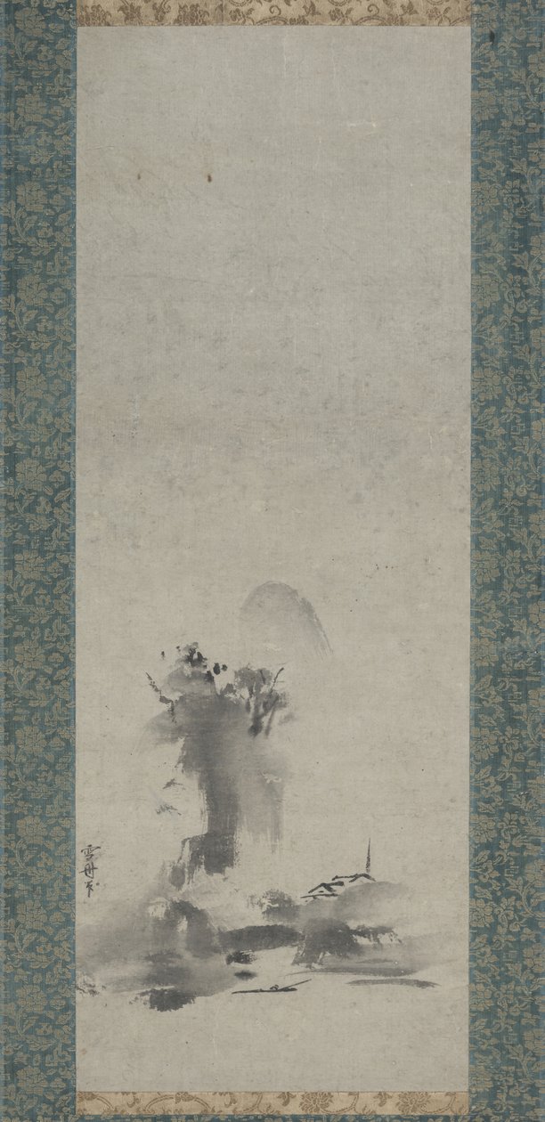 Haboku, sprutet blekklandskap av Toyo Sesshu