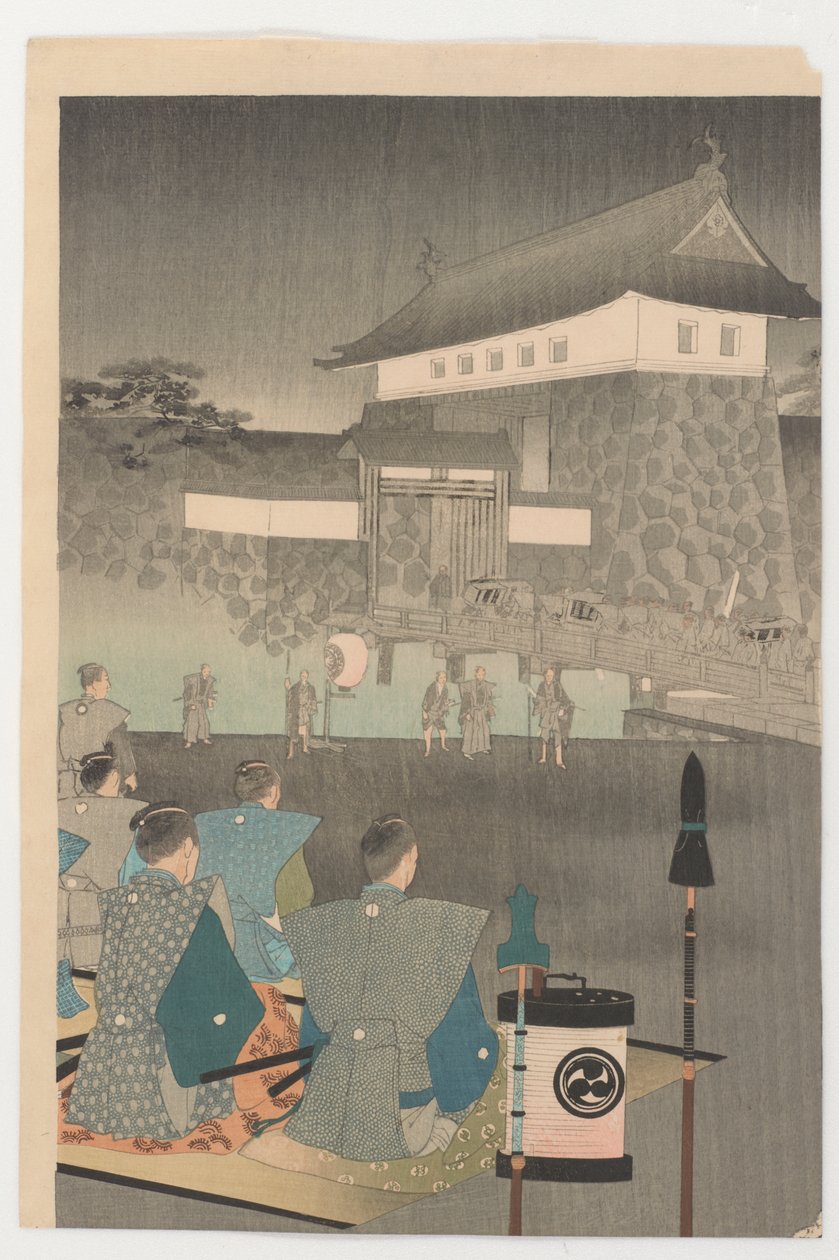 Chiyoda, 1897 (farget treblokktrykk) av Toyohara Chikanobu
