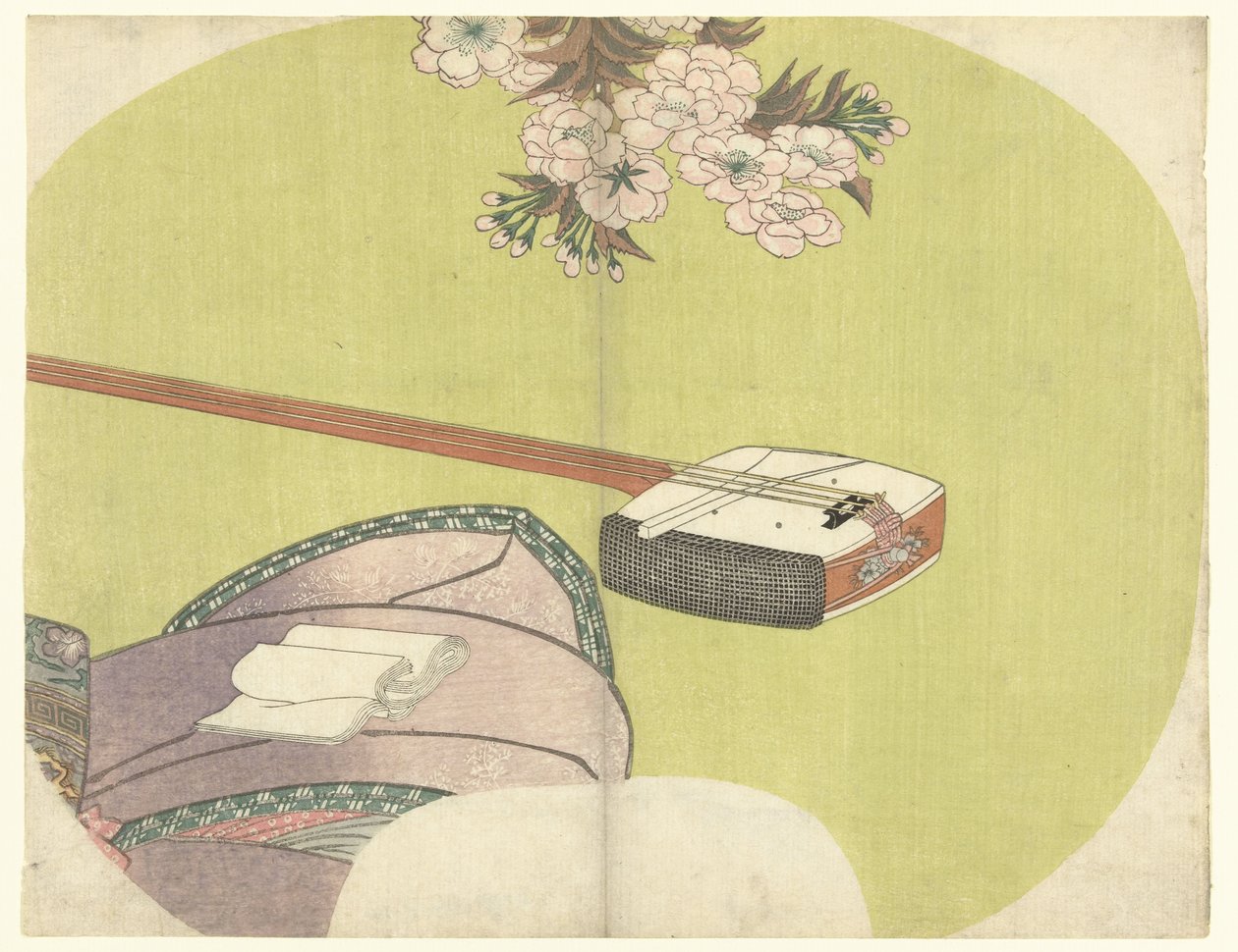 Courtesan og shamisen The Modern Twelve Months (serietittel) av Toyokuni (II) , Utagawa
