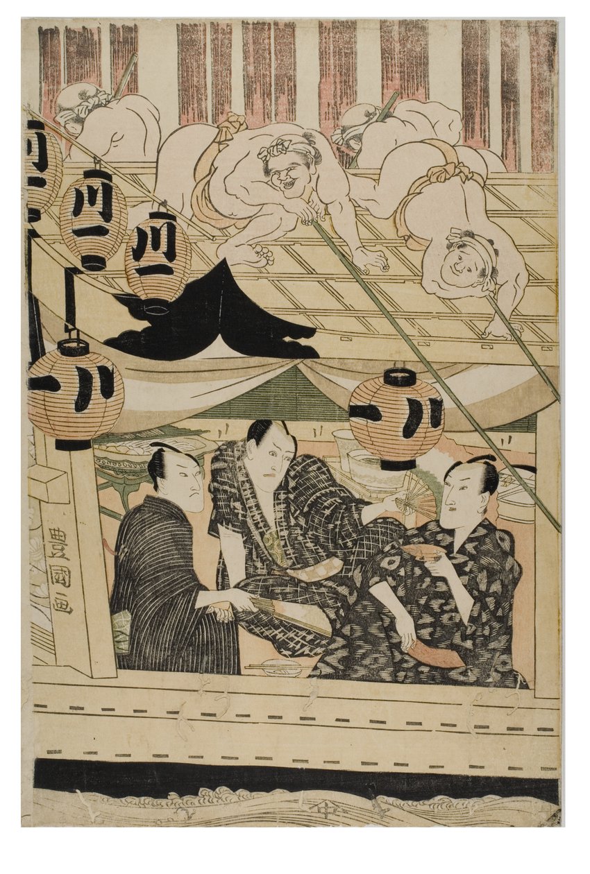 Skuespillere i de tolv månedene av Toyokuni Utagawa