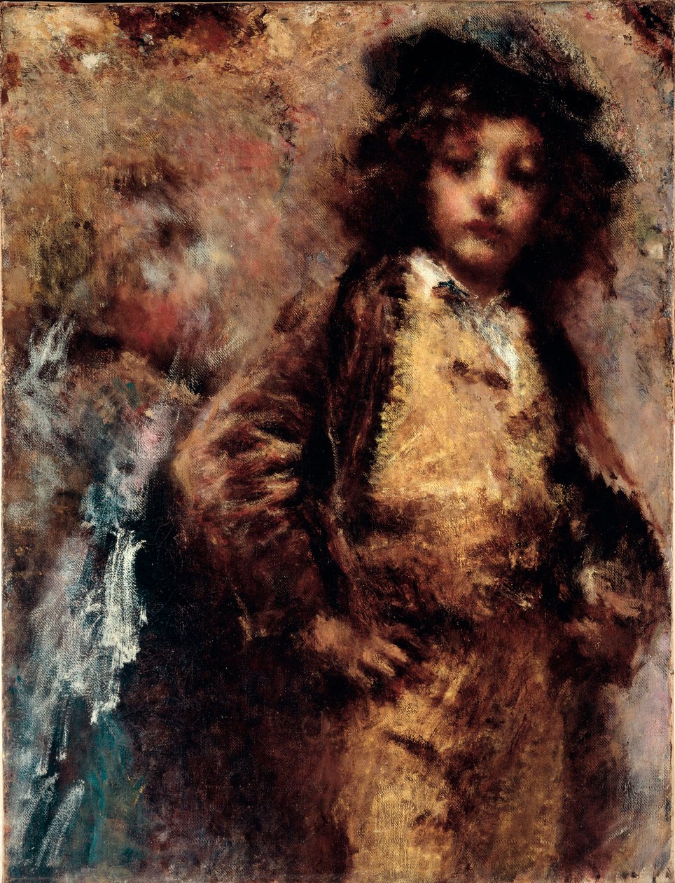 Dårlig, men vakkert Portrett av en ung mann som ser ut som en dandy. Maleri av Tranquillo Cremona (1837-1878) Genes, Nervi, Galleria av Arte Moderna av Tranquillo Cremona