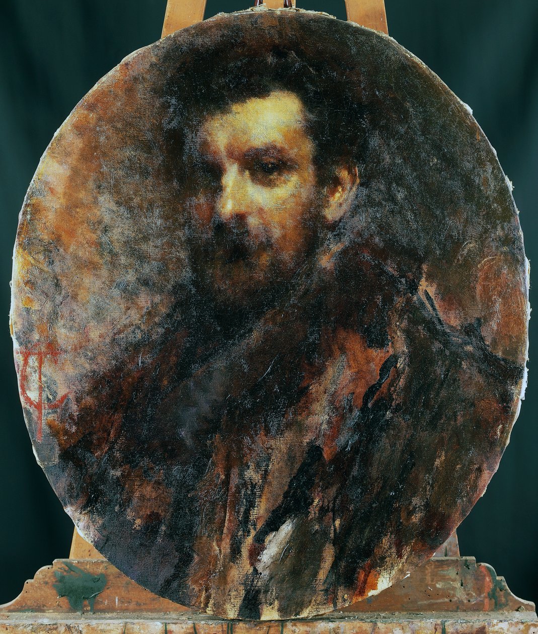 Portrett av Cletto Arrighi, pseudonym til Carlo Righetti (Milano av Tranquillo Cremona