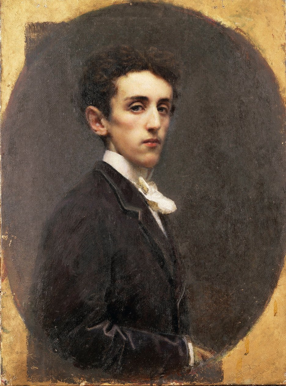 Portrett av den italienske forfatteren Carlo Dossi av Tranquillo Cremona av Tranquillo Cremona