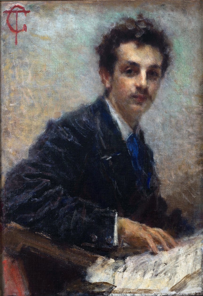 Portrett av komponisten Benedetto Junck av Tranquillo Cremona