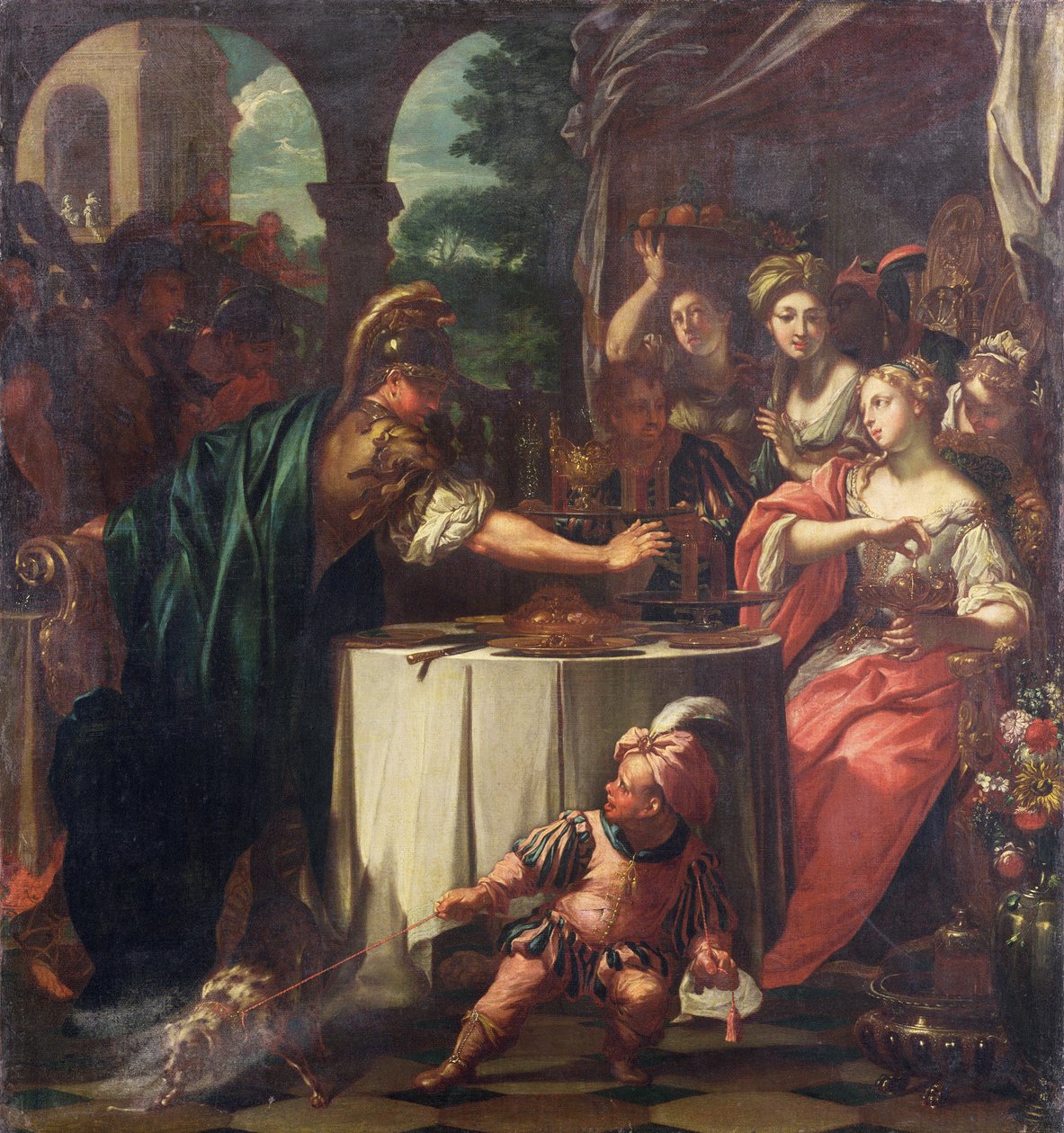Festen til Mark Anthony og Cleopatra, ca. 1705-10 av TrevisaniFrancesco