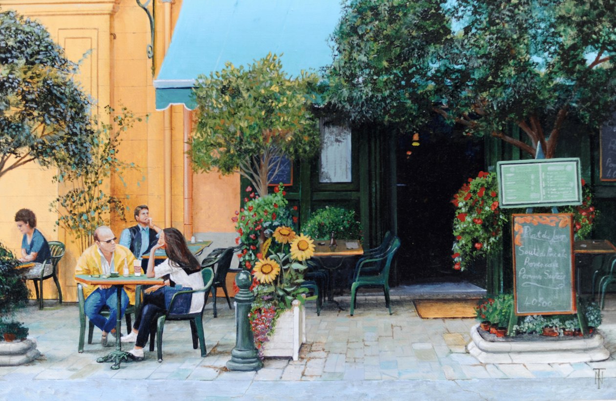 Cafe, Aix-En-Provence, 1999 av Trevor Neal