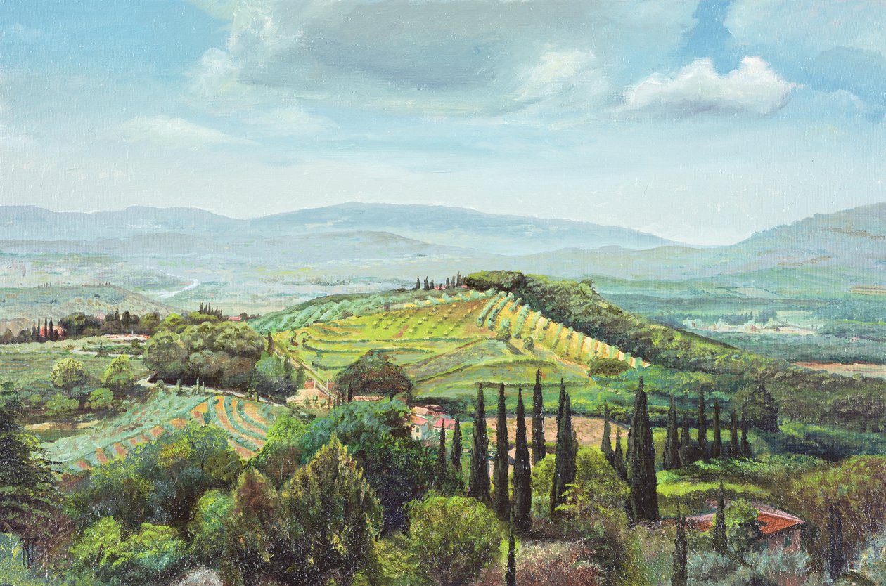 Rolling Hills, Pistoia, Toscana av Trevor Neal