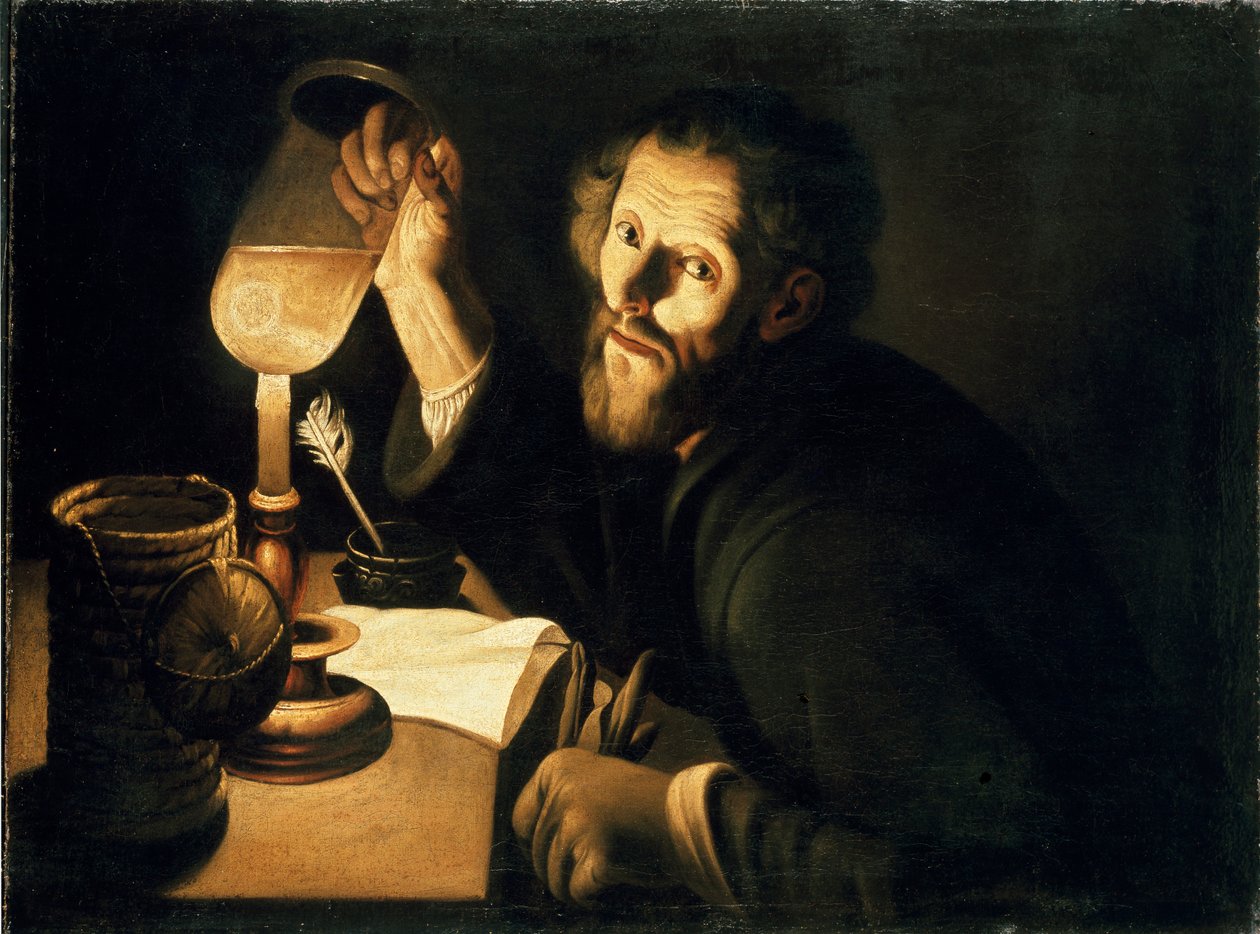 En lege med en urinprøve, c1630-1633 av Trophime Bigot