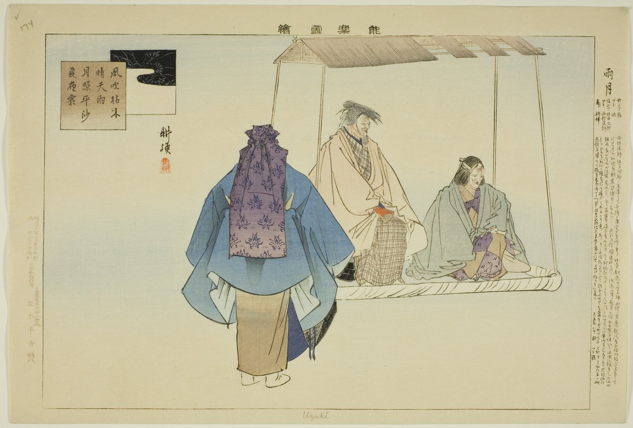 Uzuki, from the series "Pictures of No Performances (Nogaku Zue)"   1293590   no       norwegian Successfully Translated  Original: The Burnish Sisters Translat: The Burnish Sisters 1219629 no norwegian Successfully Translated Original: Kniplersken Transla av Tsukioka Kogyo