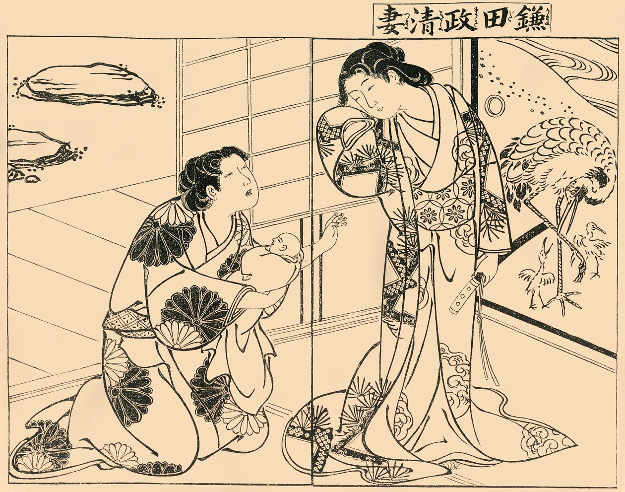 Kamada Masakiyos kone, 1757, 1924. av Tsukioka Masanobu