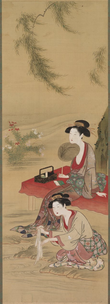 Under pilen, etter 1778. av Tsukioka Sessai