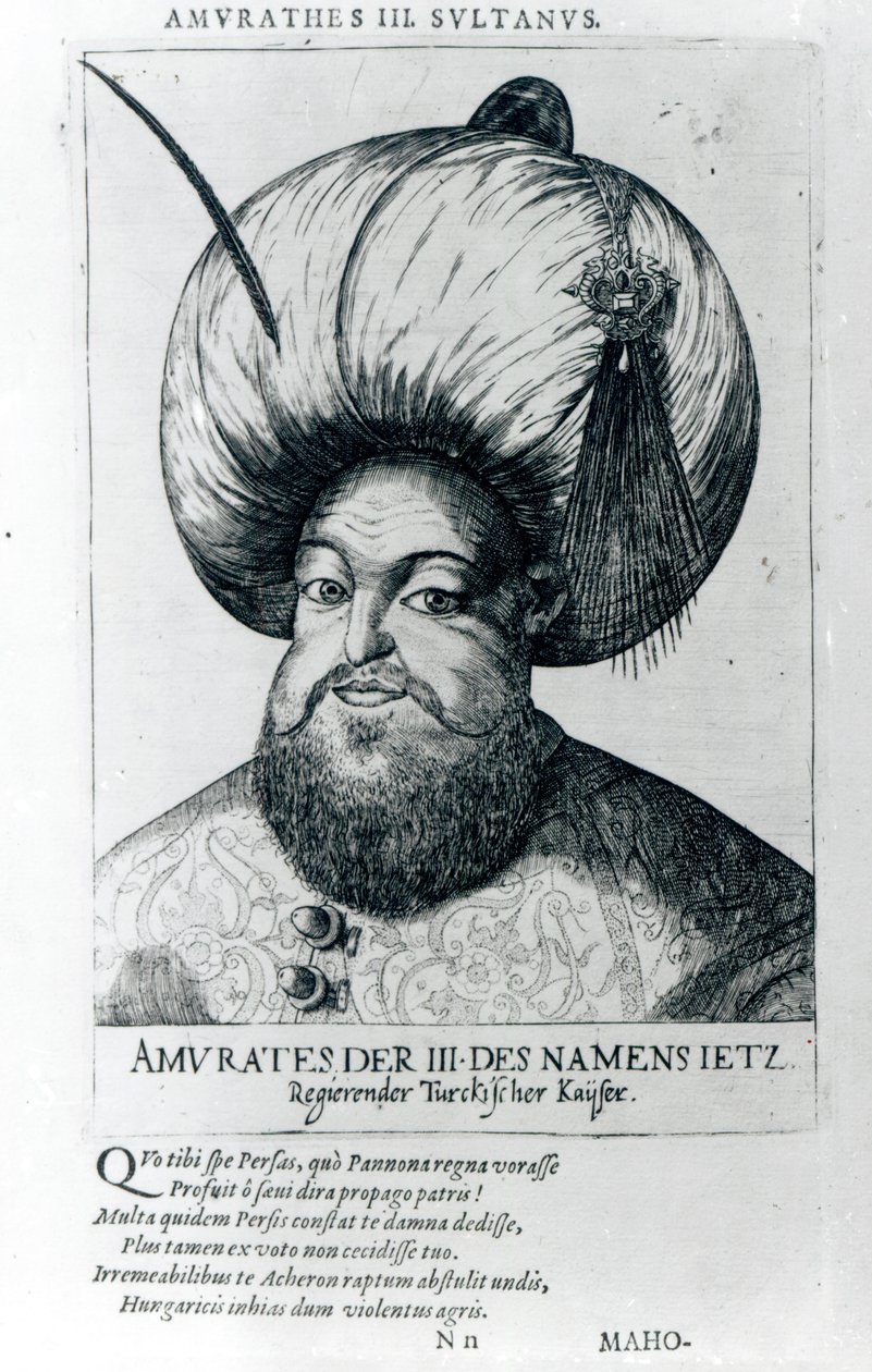 Portrett av Murad III av Turkish School