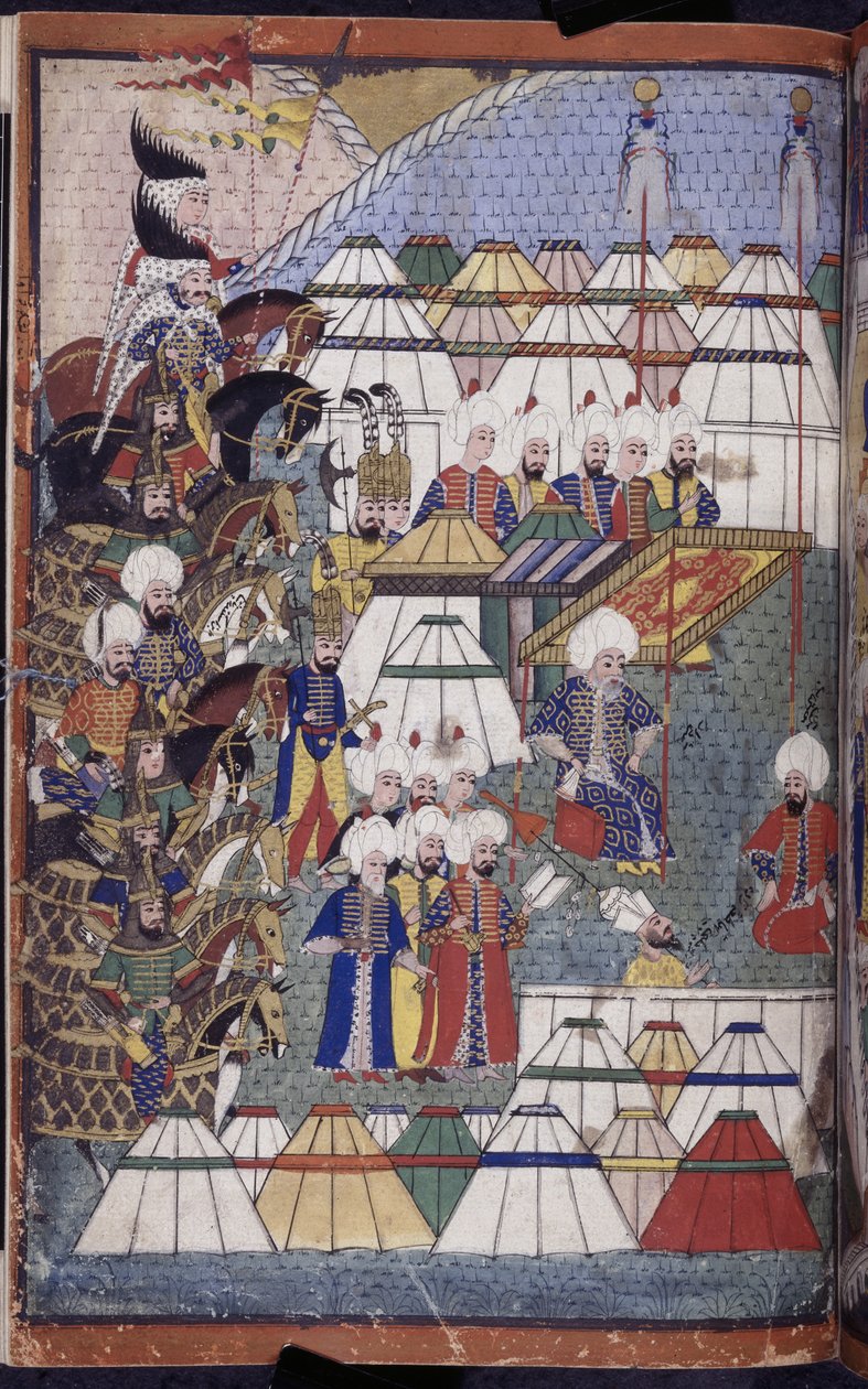 Legge til. 22011 f.199, Lala Mustafa Pasha i leir etter sin seier ved Kars-Nusretname, fra 
