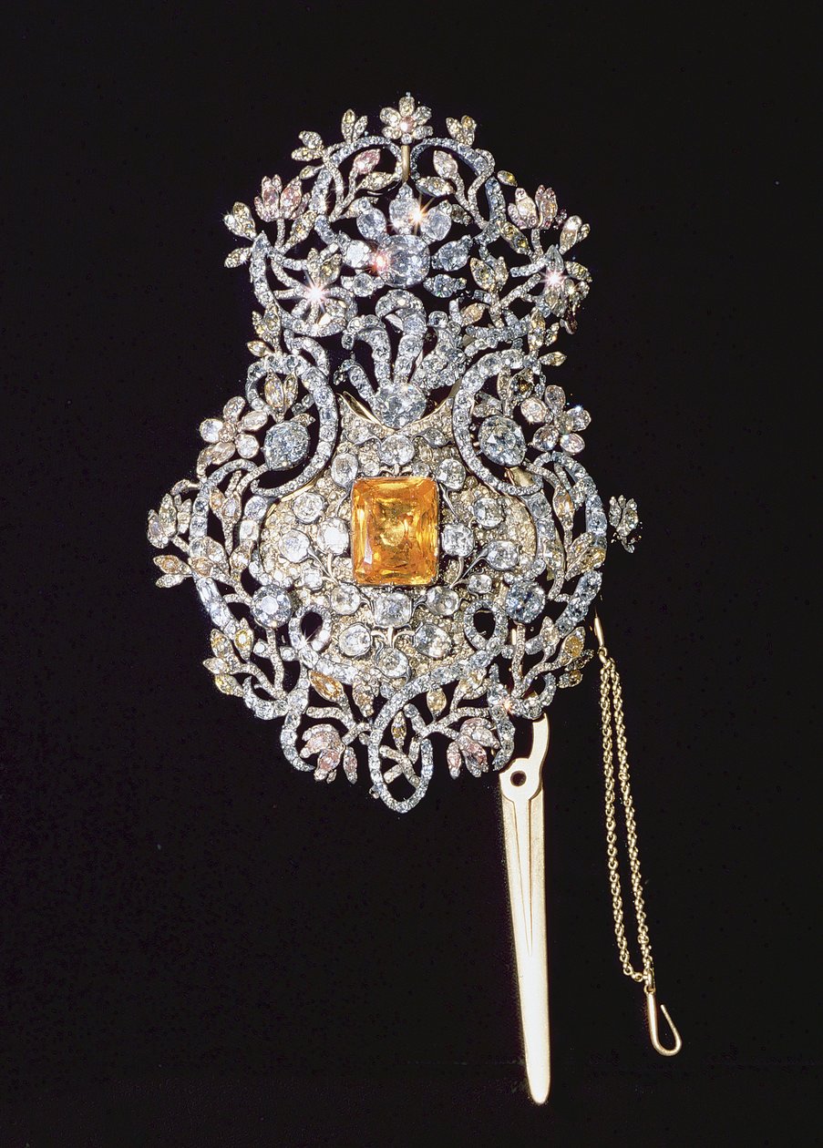 Tyrkisk Reshma (pannebånd), satt med edelstener, 1700-tallet av Turkish School