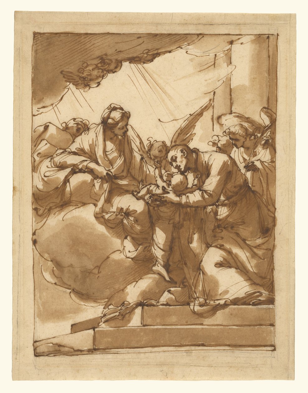 Vision des Heiligen Gaetano Thiene av Ubaldo Gandolfi