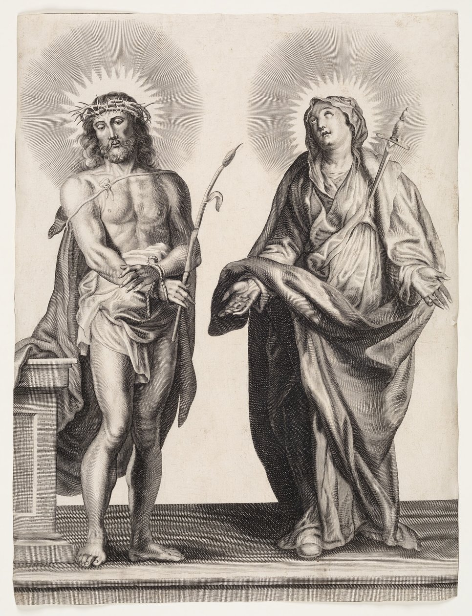 Jesus og Maria av Ubekendt