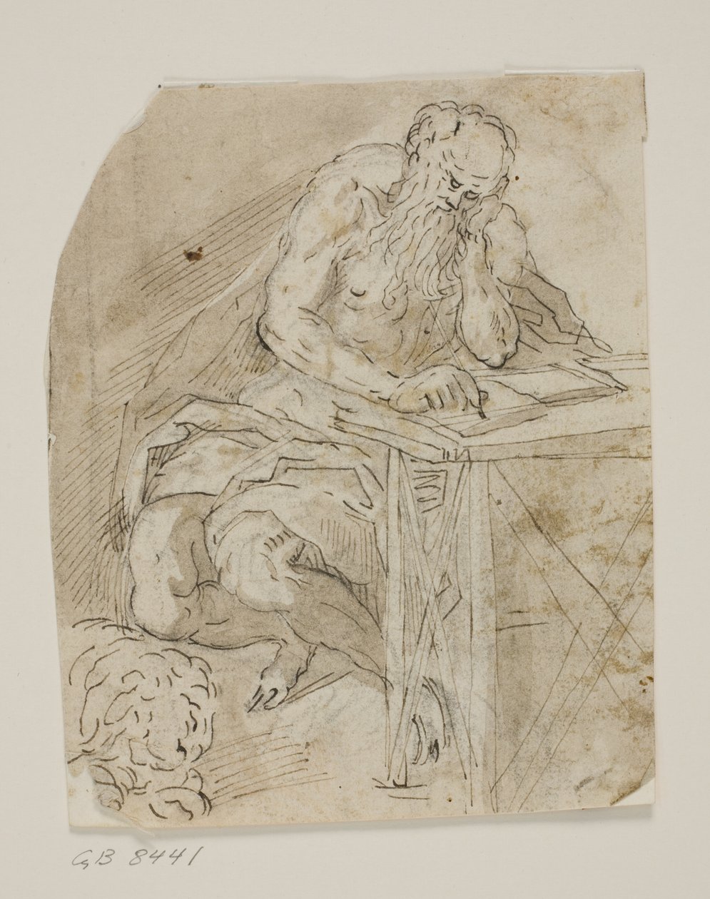 St. Jerome i sitt arbeidsrom av Ubekendt Ubekendt