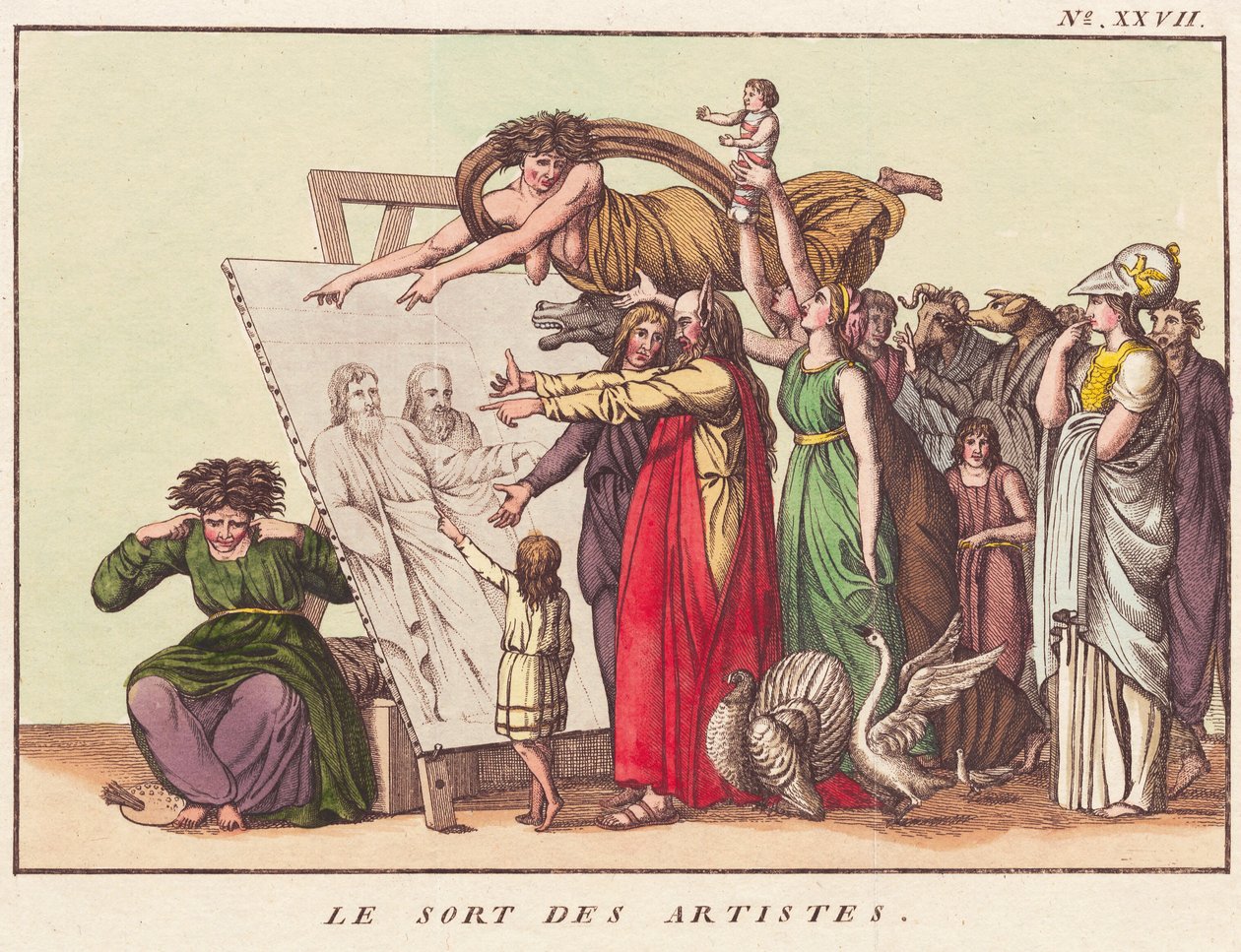 Kunstnernes skjebne av Ubekendt dansk efter 1780