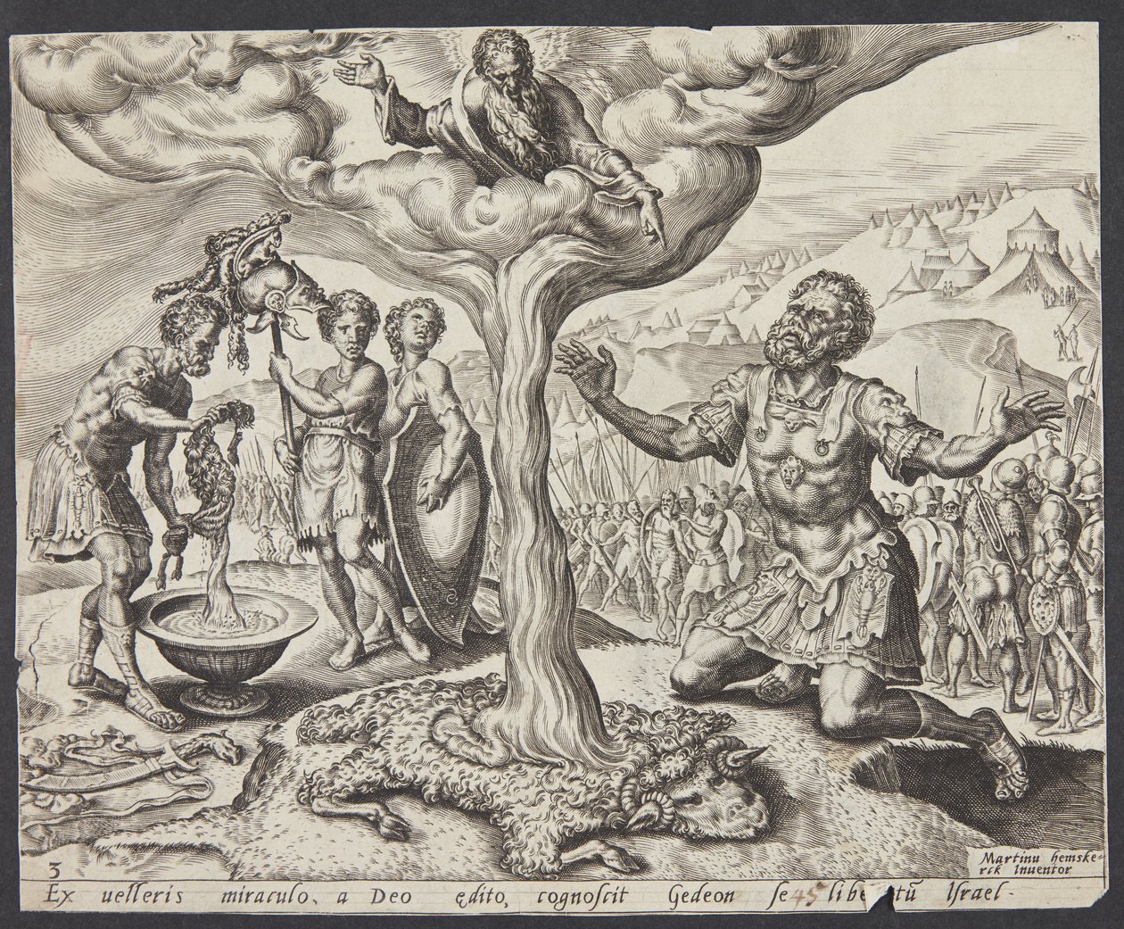 Duggen på fleece av ull av Ubekendt efter Maarten van Heemskerck