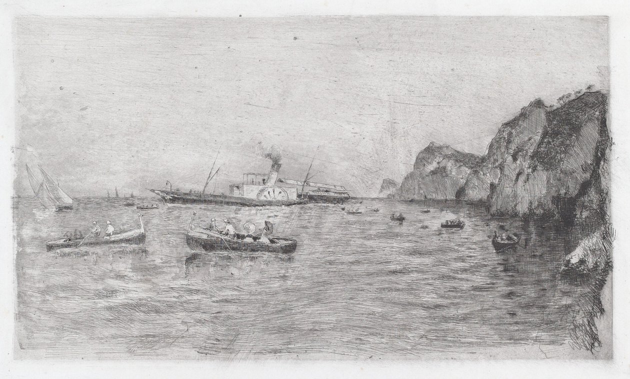 Havn på Capri [Marina di Capri] av Uberto dell