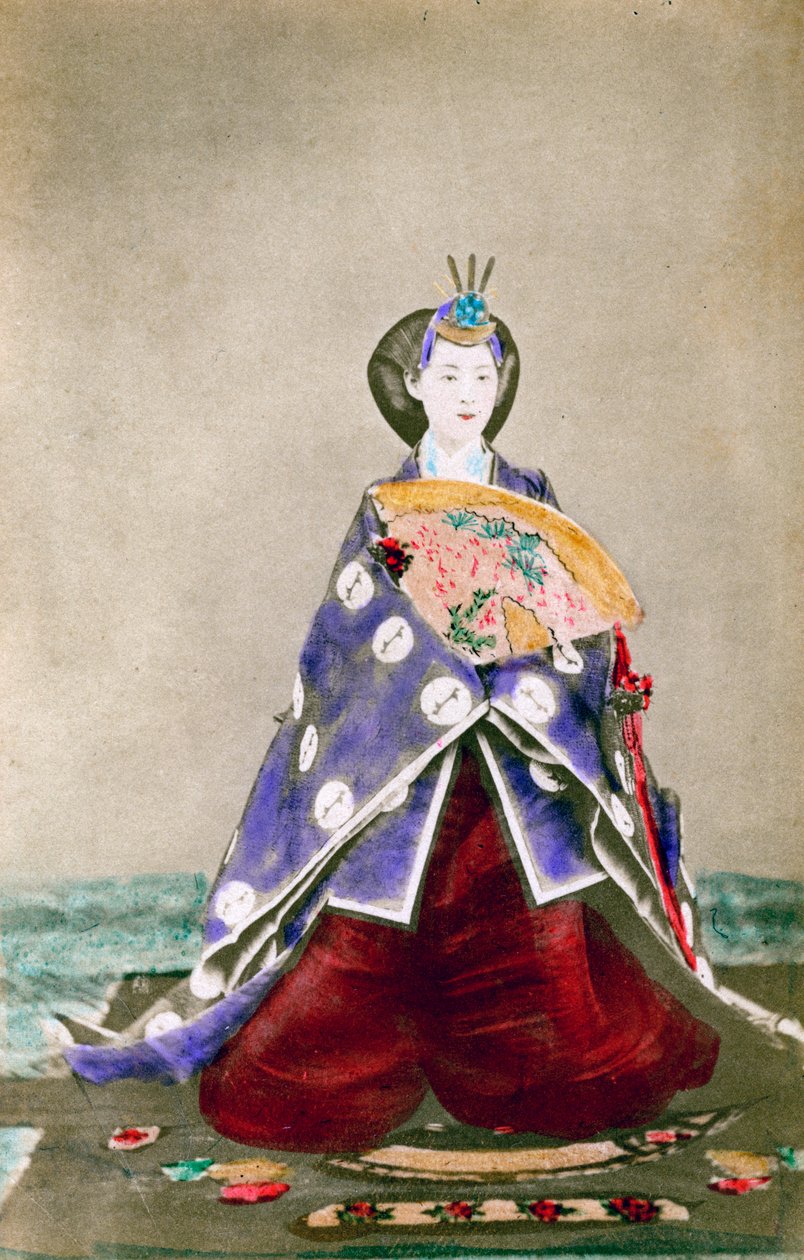 Haruho, keiserinne av Japan, 1873 1882 av Uchida Kyuichi