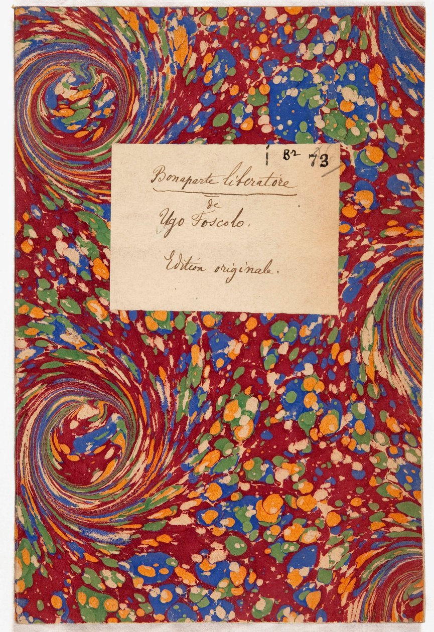 Bonaparte Liberatore, originalutgave, 1797 (marmorert papir) av Ugo Foscolo