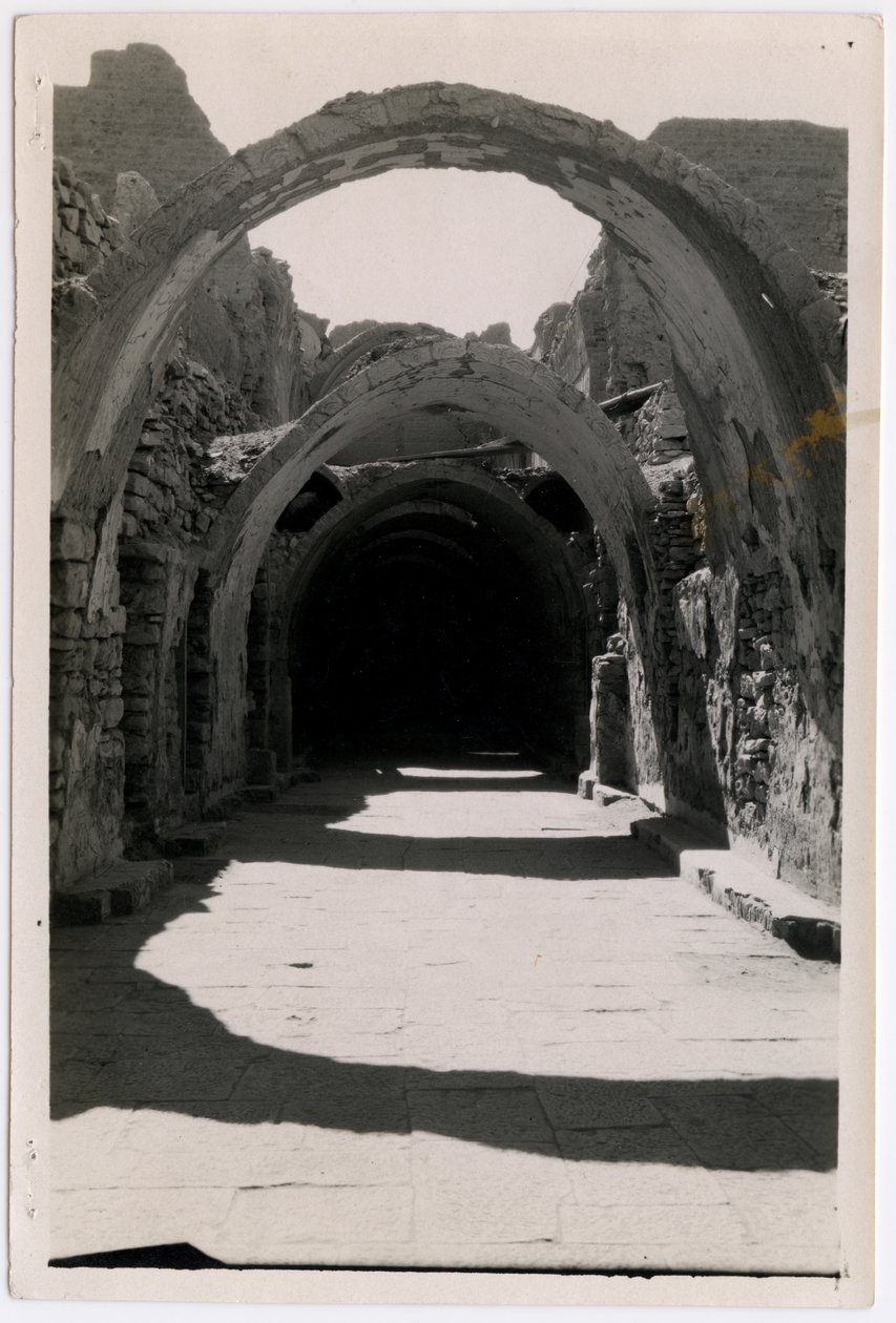 Galleri 94 mot sør, St. Simeons kloster, Aswan, Egypt, fotografert av Ugo Monneret de Villard av Ugo Monneret de Villard