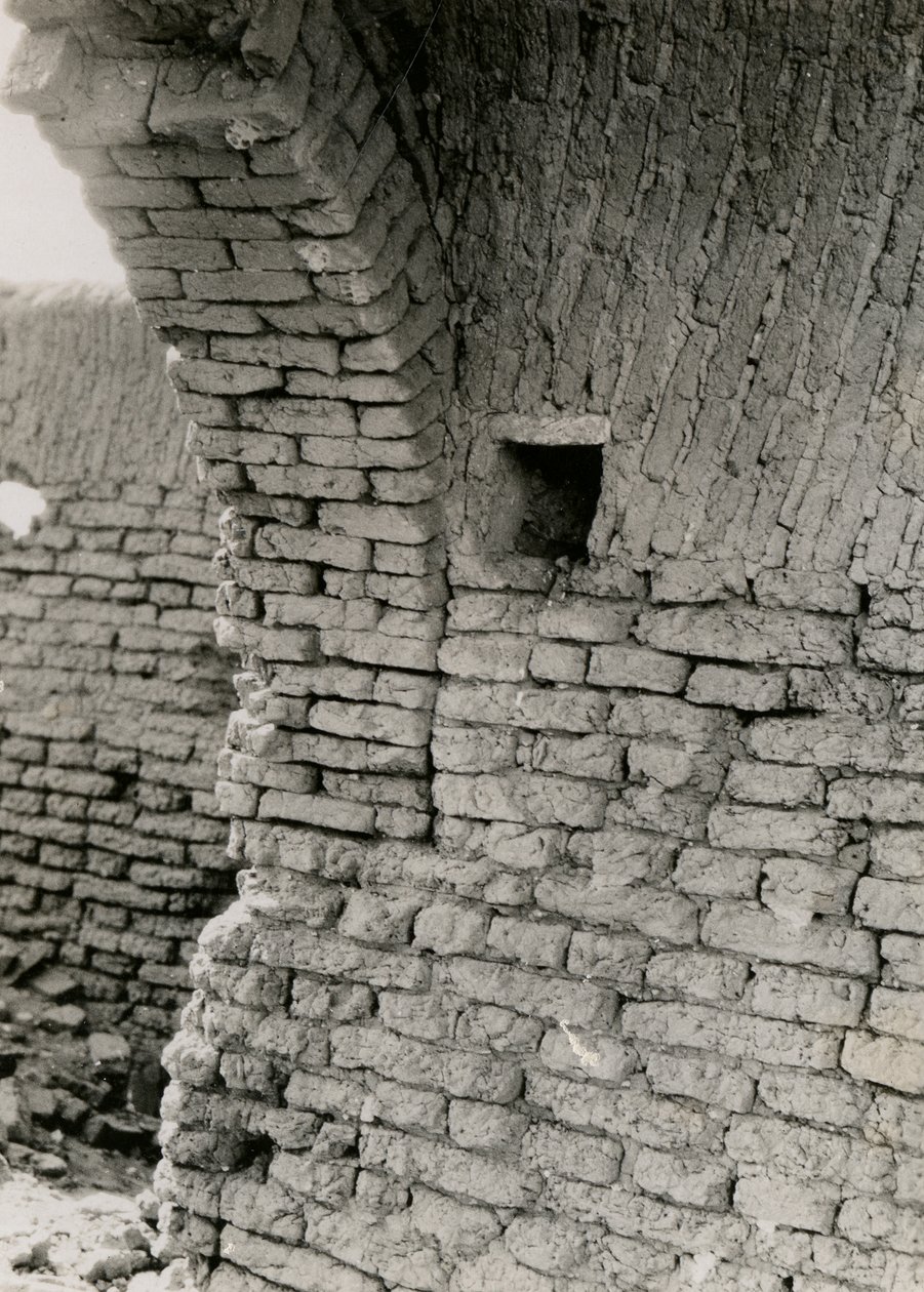 Ruiner av kirke i ørkenen, detalj av pendentiv for kuppel, Adindan, Egypt, fotografert av Ugo Monneret de Villard av Ugo Monneret de Villard