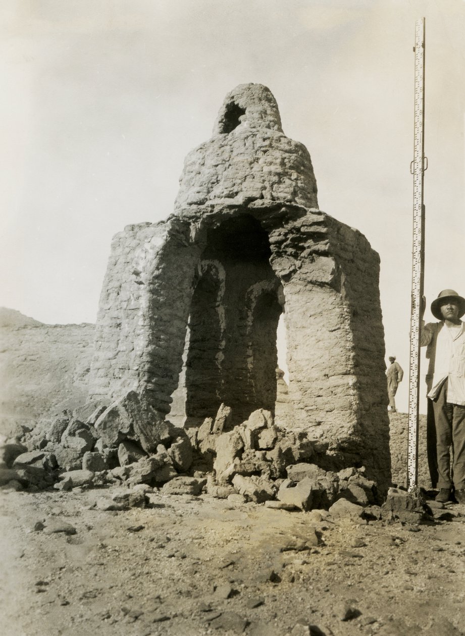 Grav i nekropolis, Qasr Ibrim, Egypt, fotografert av Ugo Monneret de Villard av Ugo Monneret de Villard