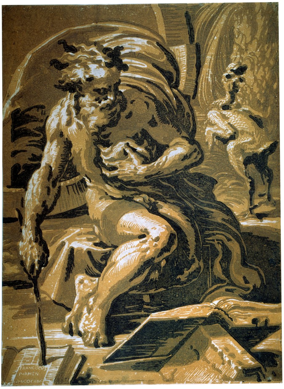 Diogenes, etter 1527 av Ugo da Carpi