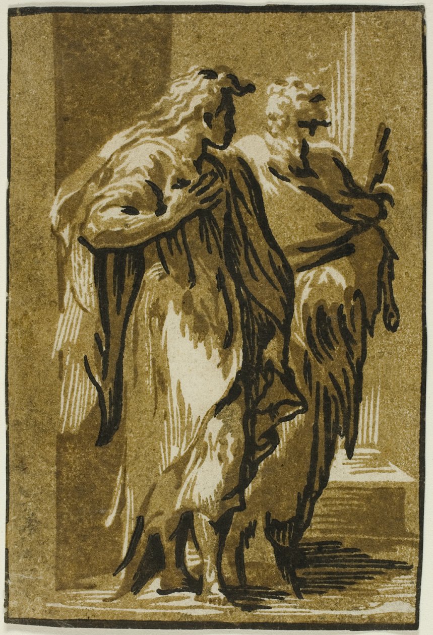 Apostlene Peter og Johannes av Ugo da Carpi