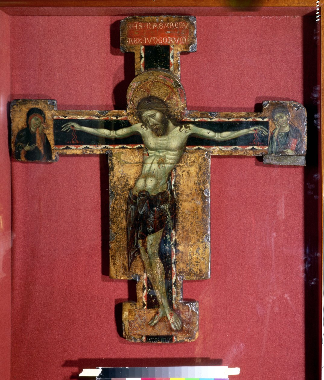 Kors med den korsfestede Kristus, 1260-65 (tempera på panel) av Ugolino di Tedice