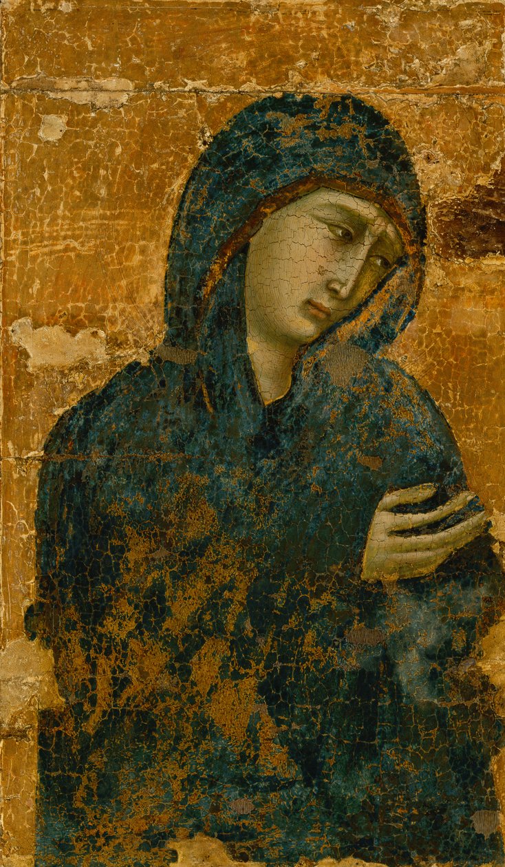 Vår Frue av sorger (olje på panel) av Ugolino di Nerio