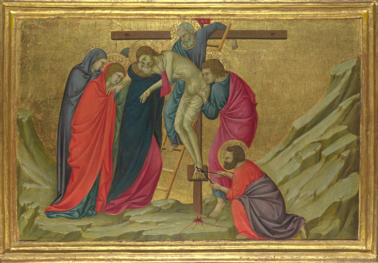 Avsetningen fra basilikaen Santa Croce, Firenze, ca. 1324-1325 av Ugolino di Nerio