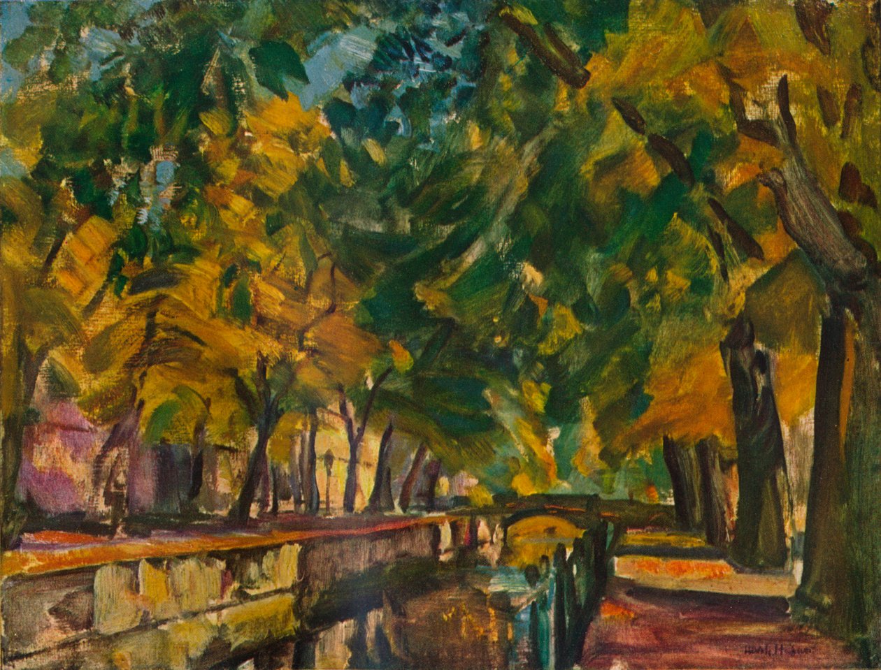 Kanalen ved Potsdam, c1926 av Ulrich Hubner