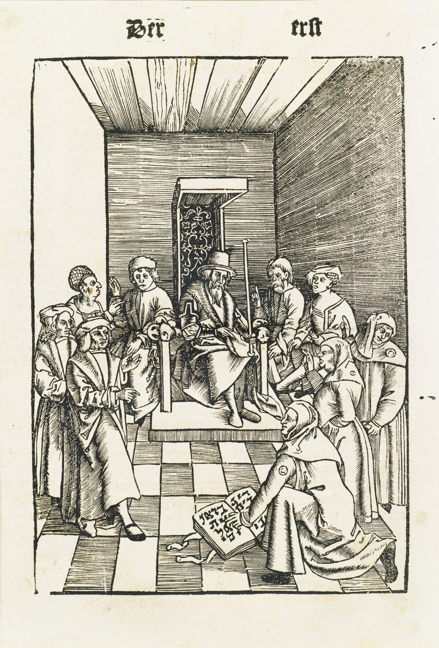 Jødisk ed fra Laienspiegel, Augsburg, 1509 av Ulrich Tengler