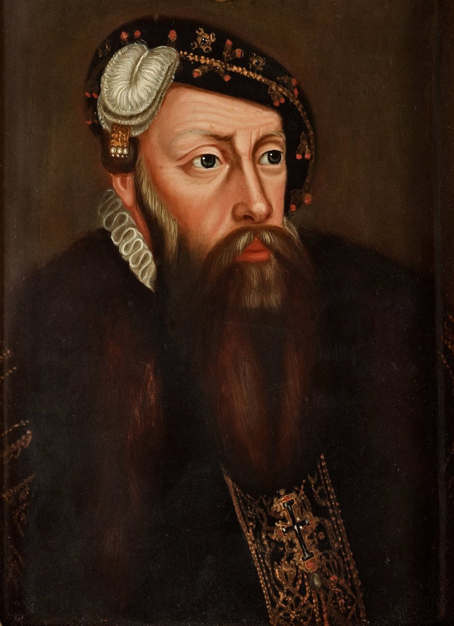 Portrett av kong Gustav I av Sverige 1496-1560 av Ulrika Fredrika Pasch