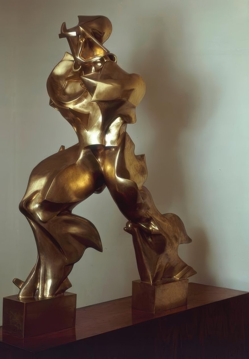 Unike former for kontinuitet i rommet av Umberto Boccioni