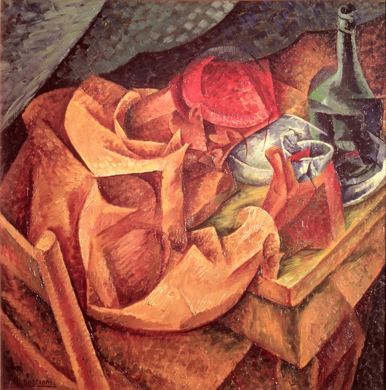 Drikkeren, 1914 av Umberto Boccioni