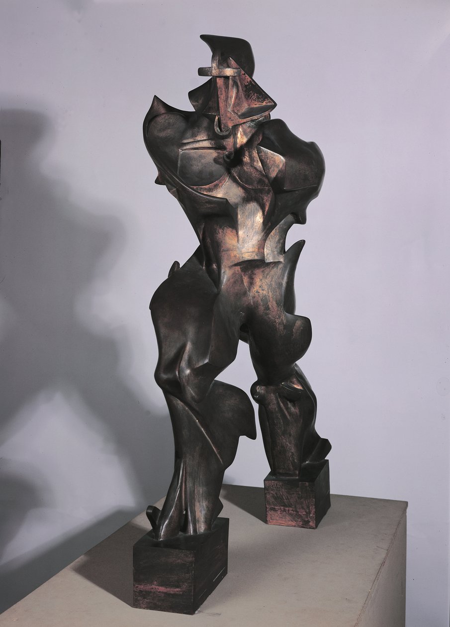 Unike former for kontinuitet i rommet, 1913 (bronse) av Umberto Boccioni