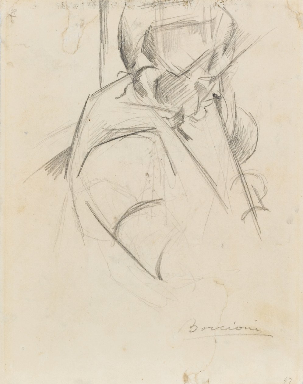 Byste av moren av Umberto Boccioni