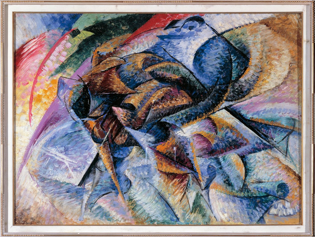 Dynamikken til en syklist av Umberto Boccioni