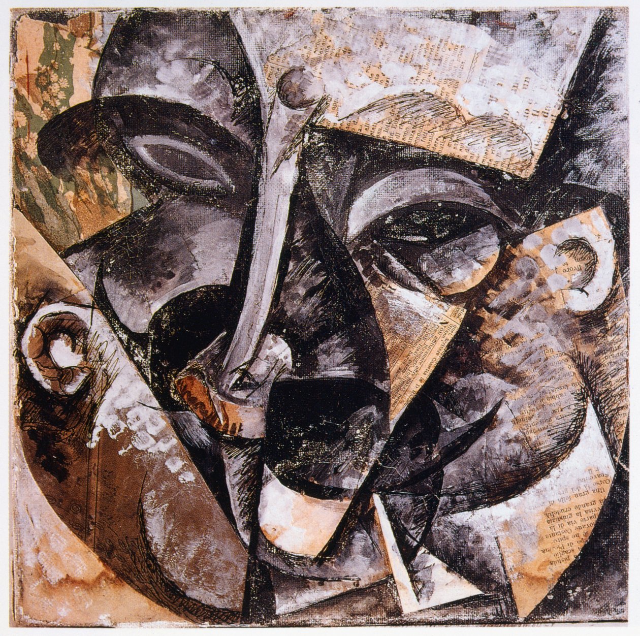 Dynamism of a Mans Head, 1914 av Umberto Boccioni