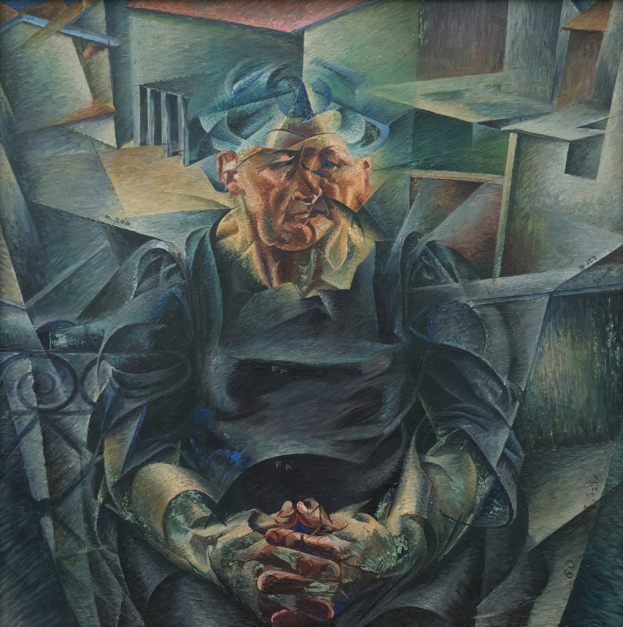 Horisontal konstruksjon av Umberto Boccioni