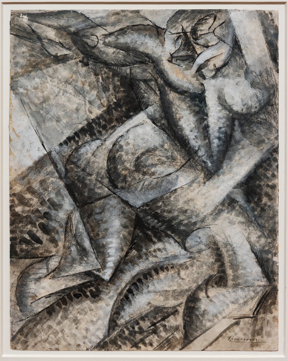 Jeg ønsker å syntetisere de unike formene for kontinuiteten i rommet (Dynamism of a Human Body) av Umberto Boccioni