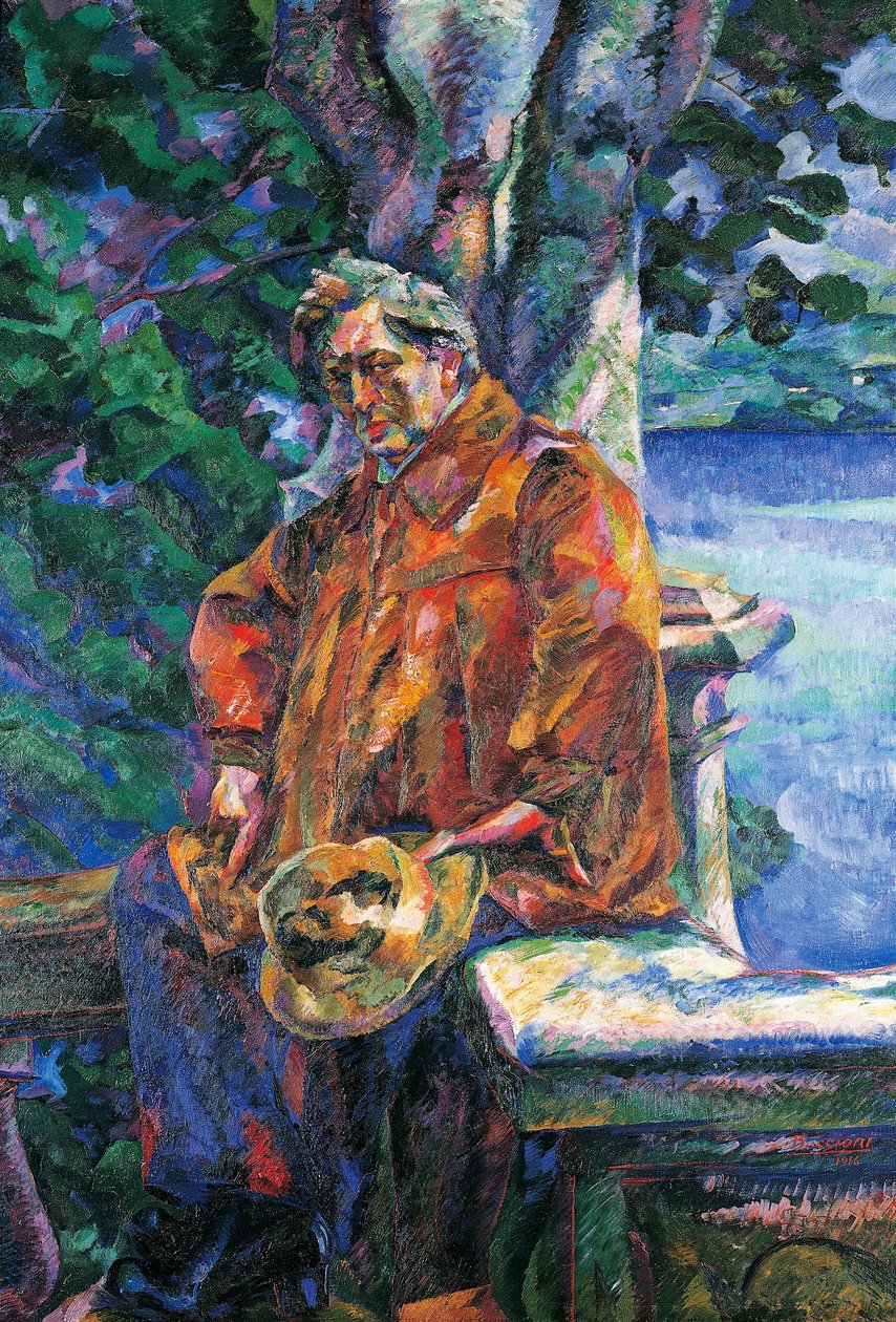Portrett av Maestro Ferruccio Busoni (olje på lerret) av Umberto Boccioni